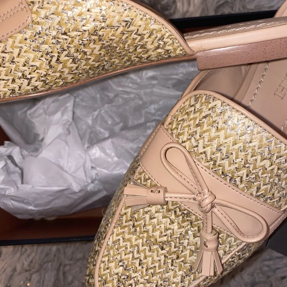 Coach Stassi Raffia Slide - Picture 9 of 9